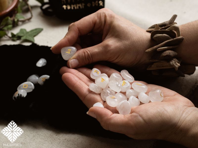 Exemple de tirage de runes divinatoires