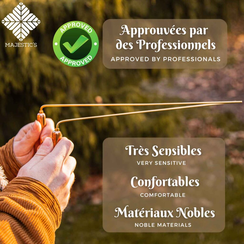 Spirit Hunter Tiges de radiesthésie en laiton – 2 tiges de divination avec sac – Détecte l'or, l'eau, oui sans questions, esprits, chasse aux fantômes Spirit Hunter Tiges de radiesthésie en laiton – 2 tiges de divination avec sac – Détecte l'or, l'eau, oui sans questions, esprits, chasse aux fantômes