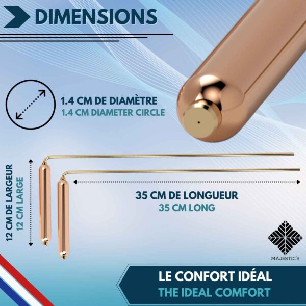 Pack Sourcier : Baguettes de Sourcier en Cuivre & Pendule Divinatoire TROUVIER – Image 4