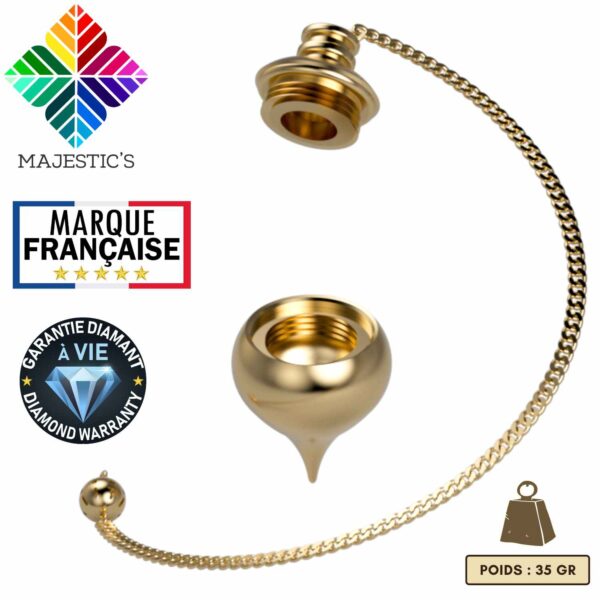 Pack Sourcier : Baguettes de Sourcier en Cuivre & Pendule Divinatoire ABBÉ MERMET – Image 7
