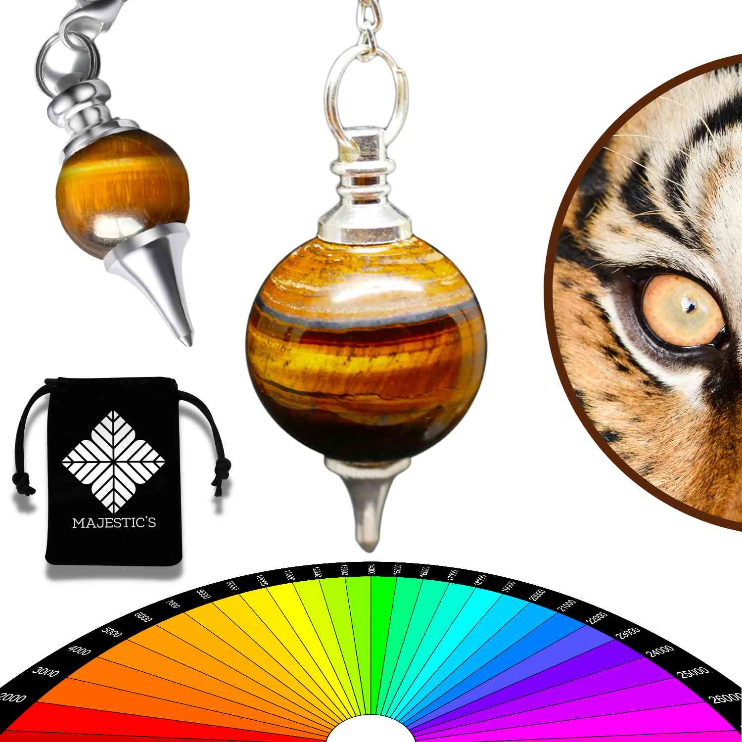 pendule divinatoire oeil de tigre