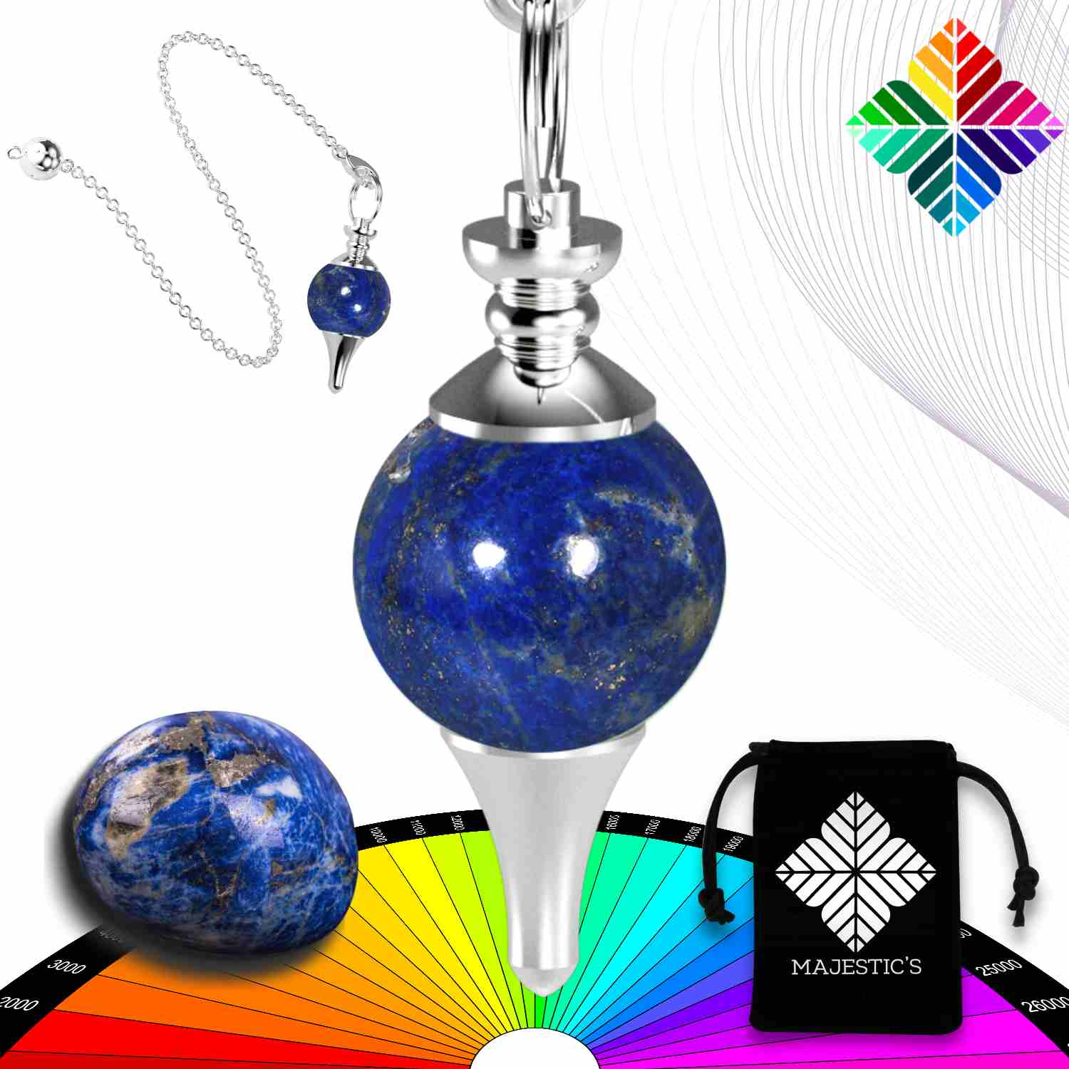 Pendule Divinatoire de Radiesthesie Lapis Lazuli